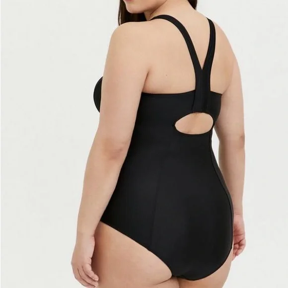 TORRID NWOT Active racerback sexy swim bathing suit one piece 3X XXXL - Picture 3 of 11